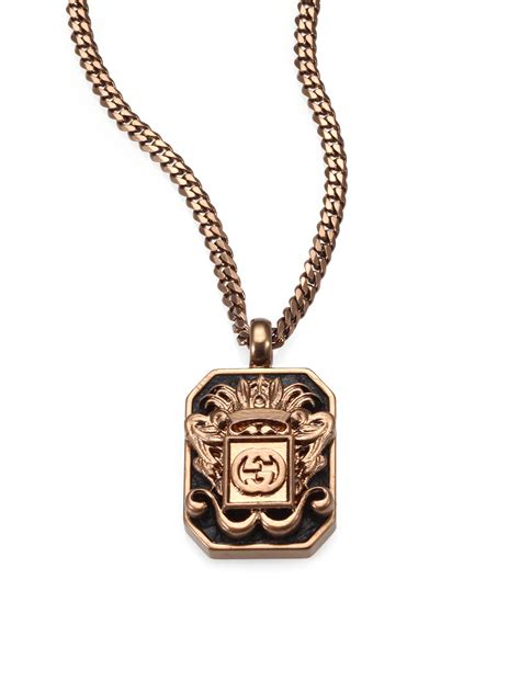 mens gold gucci necklace